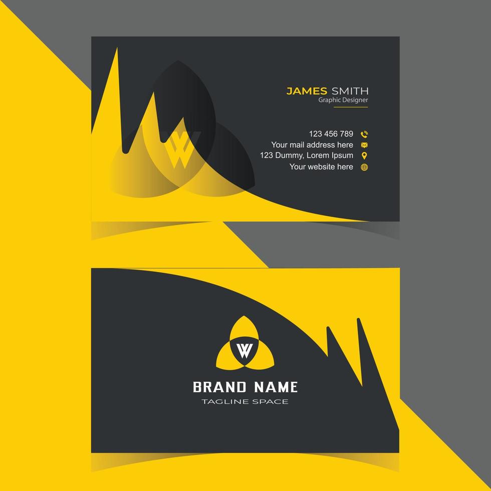 Modern and clean business card template vector