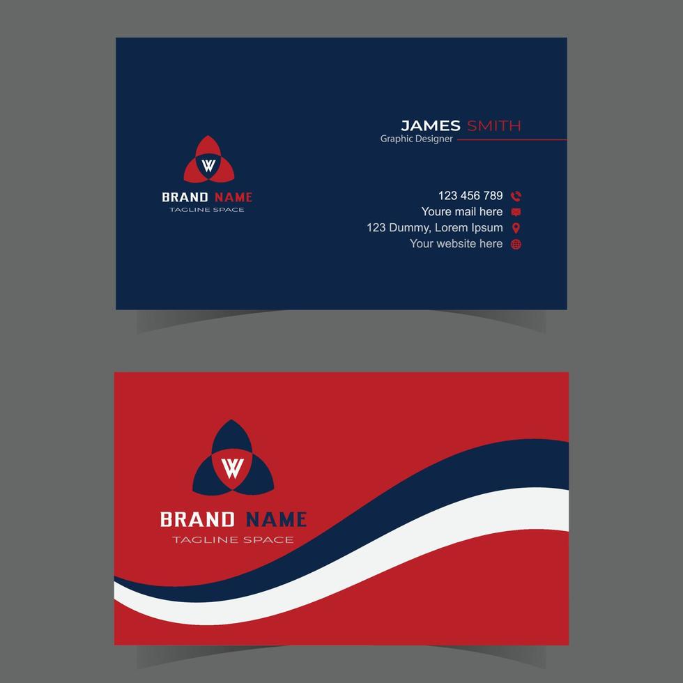 Professional business card design 15581431 Vector Art at Vecteezy