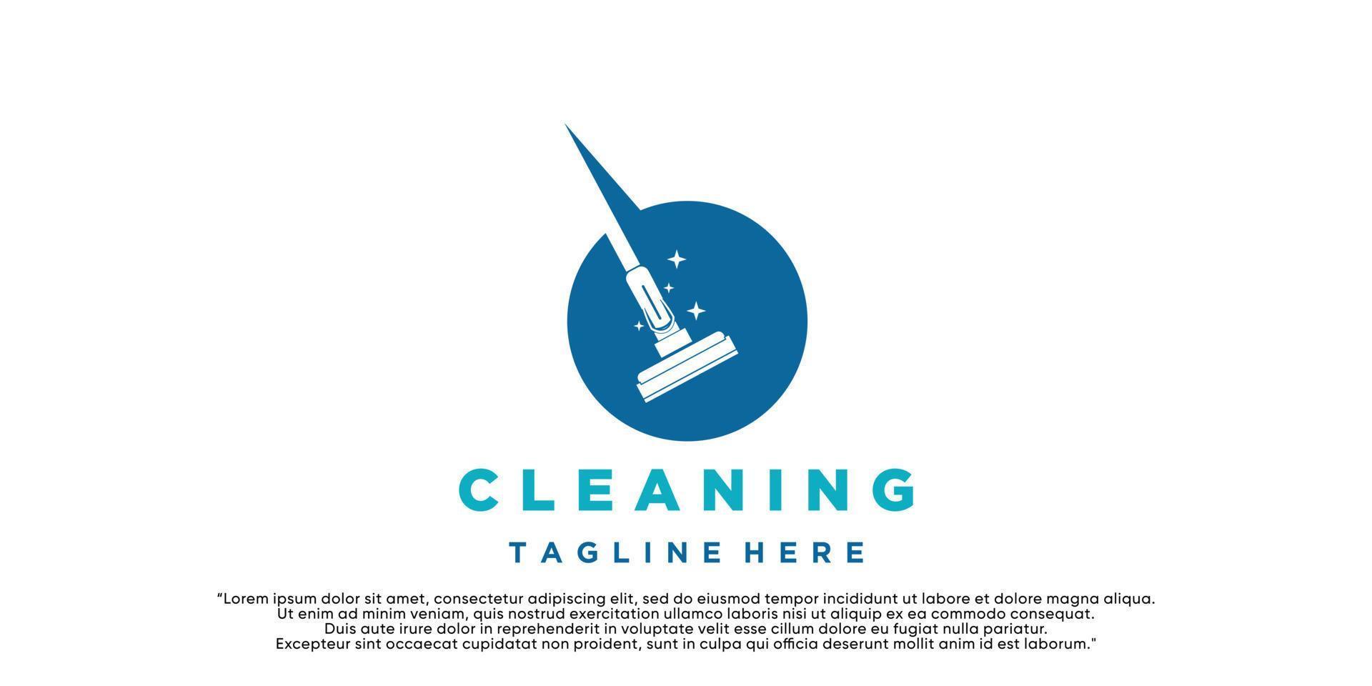 Logo design cleaning inspiration for business Premium Vector