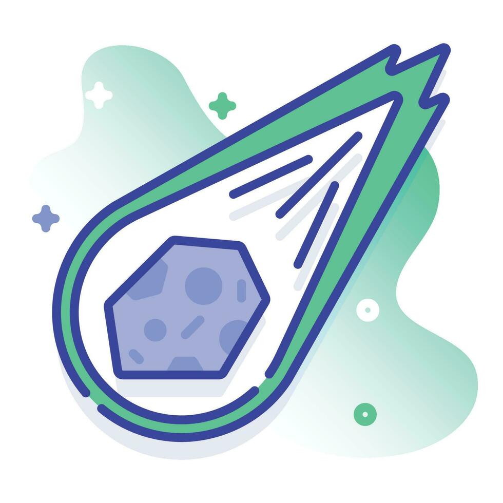Space Asteroid Illustration vector