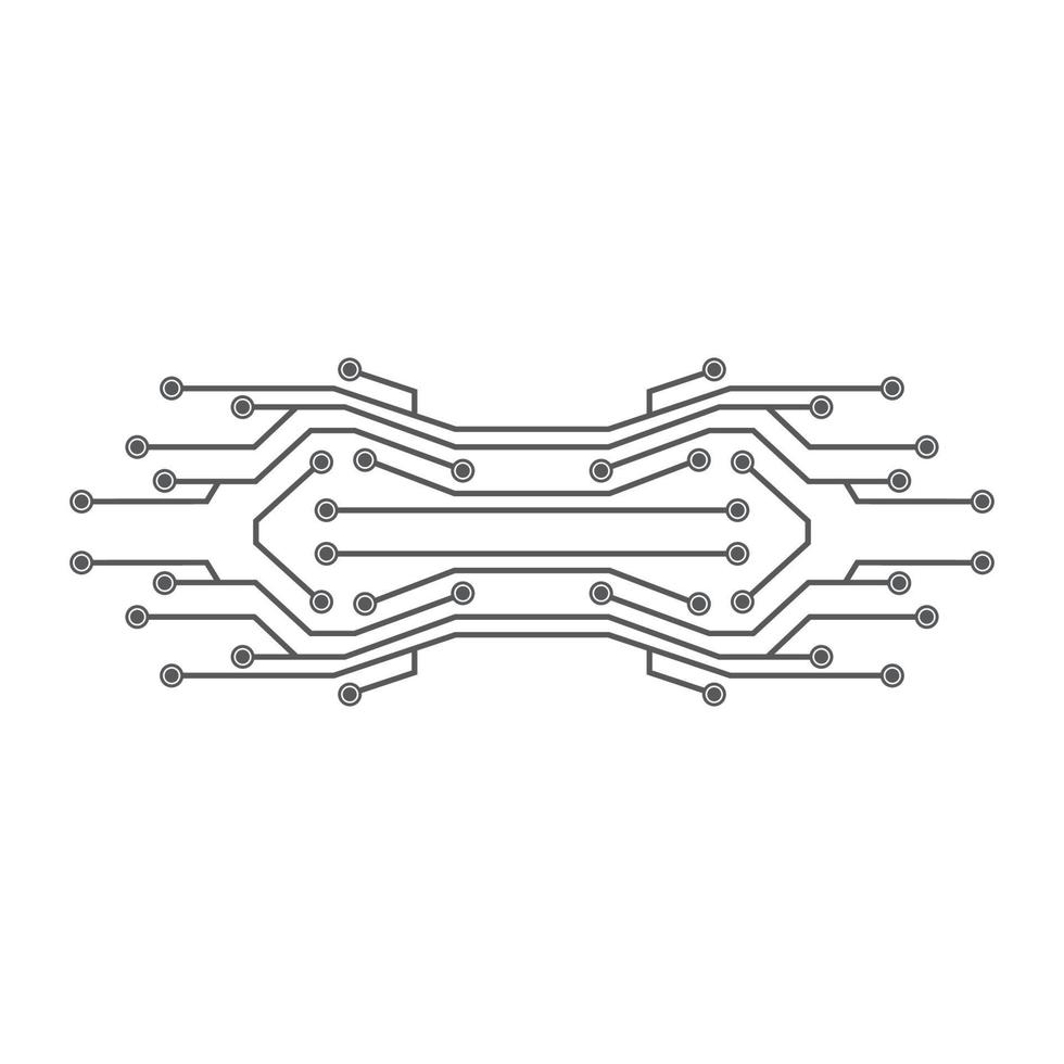circuit technology ilustration vector