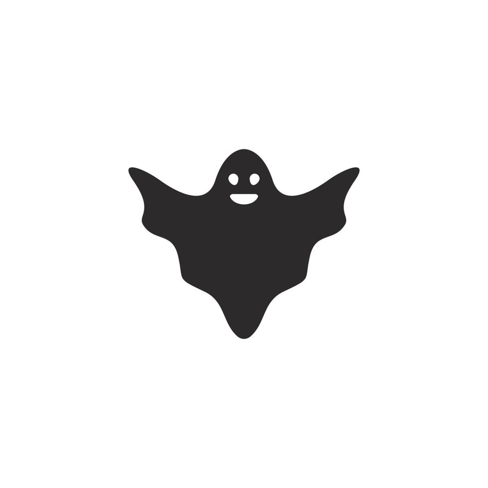 Set of scary ghost logo vector icon illustration