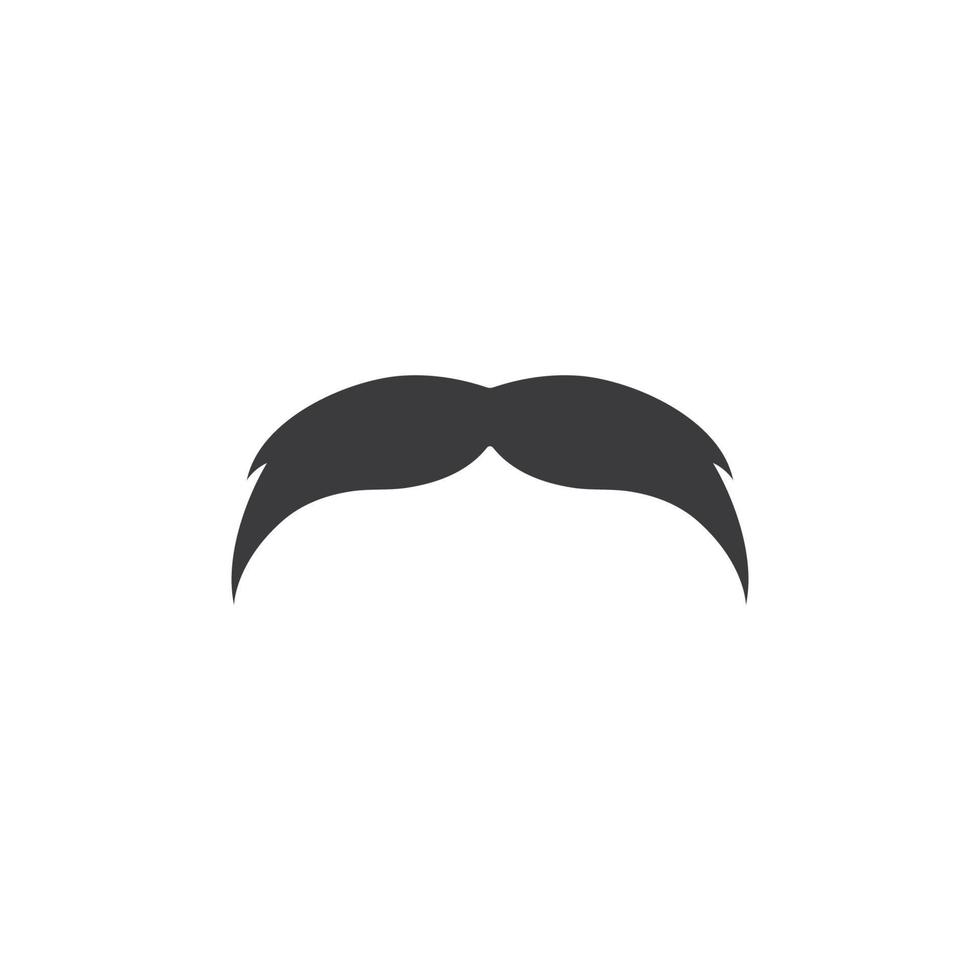 Moustache logo template vector