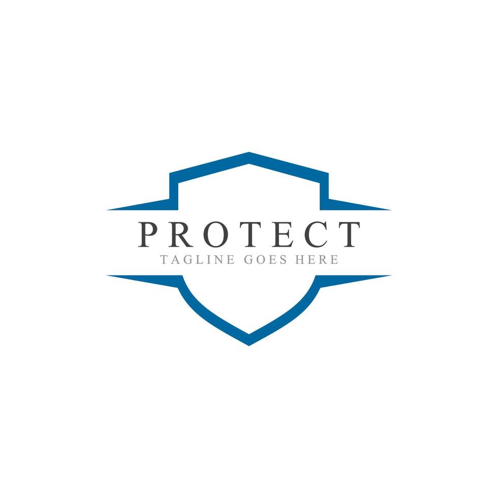 Shield protector logo icon illustration vector