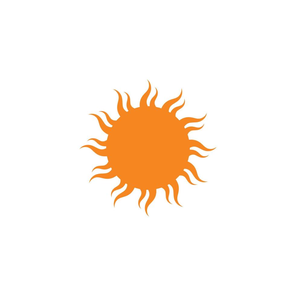 sol logo icono vector ilustración