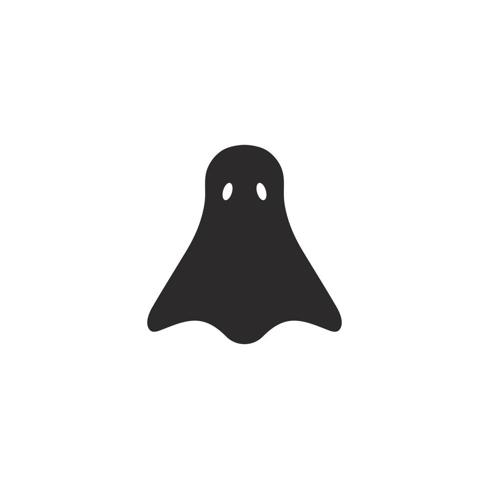 Set of scary ghost logo vector icon illustration