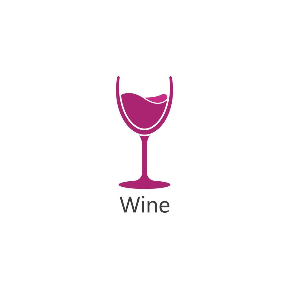 plantilla de diseño de logotipo de vino. ilustración vectorial vector