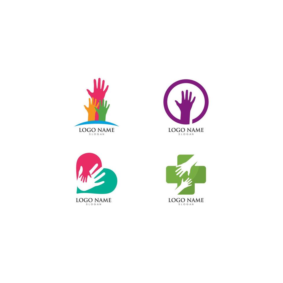 Hand Care Logo Template vector icon illustration