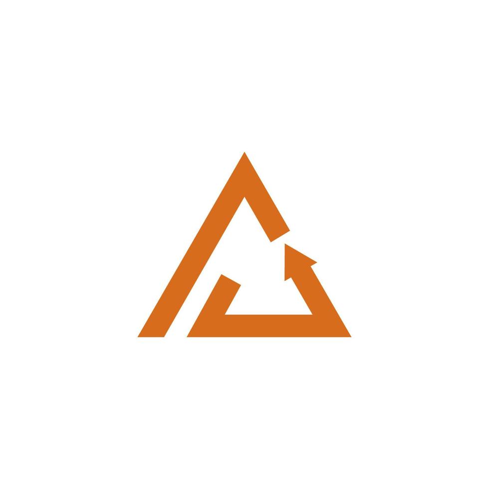 triangle Logo Template vector icon illustration