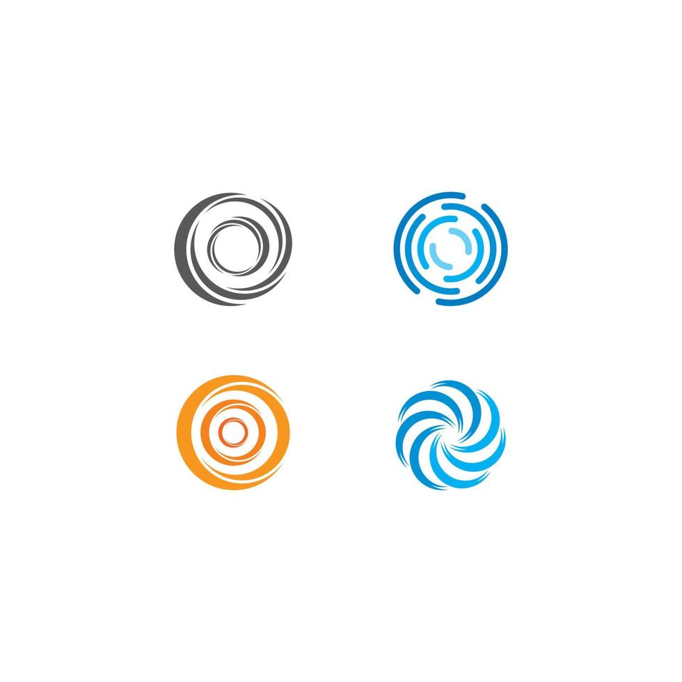 abstract circle logo vector template icon illustration