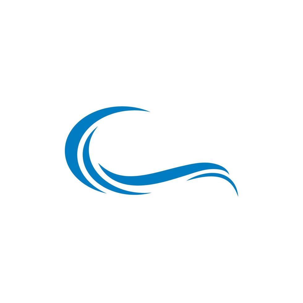 Water Wave symbol and icon Logo Template vector