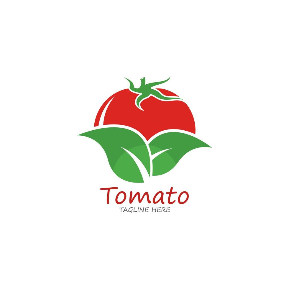 icono de vector de logotipo de tomate