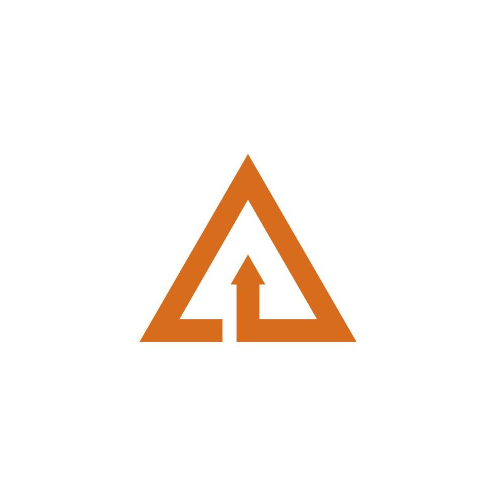ilustración de icono de vector de plantilla de logotipo de triángulo
