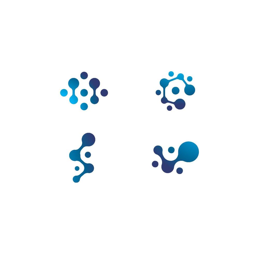 Metaball template logo design vector