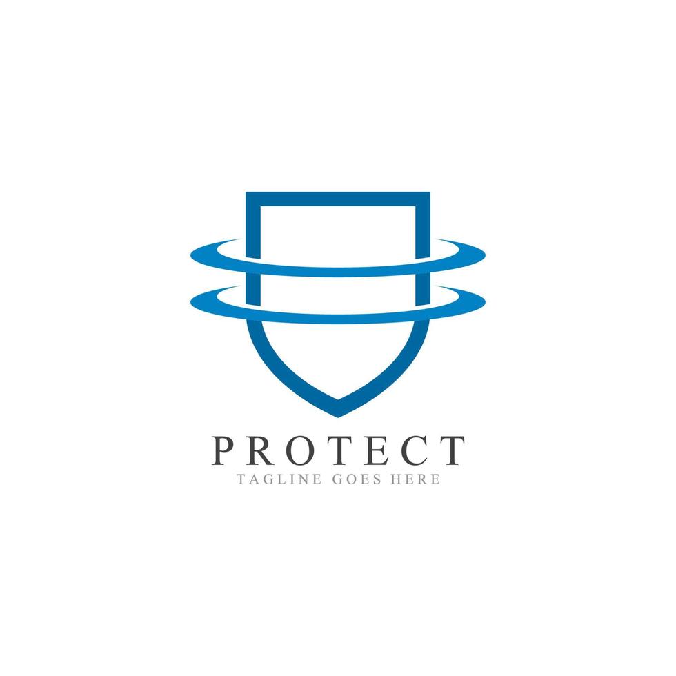 Shield protector logo icon illustration vector