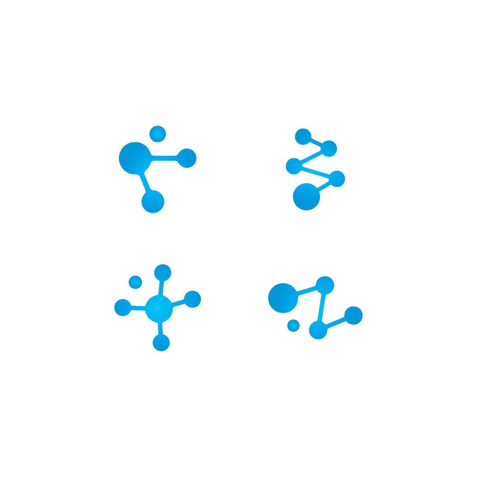 molecule logo vector icon illustration