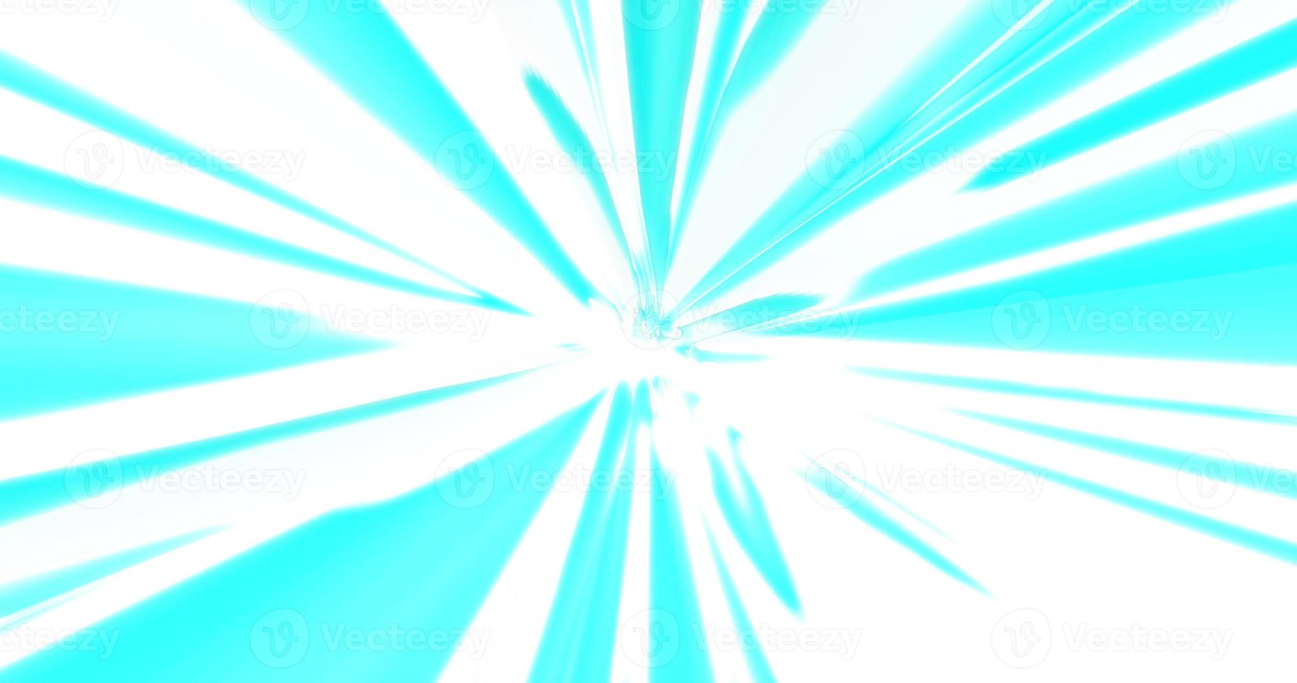 Abstract tunnel background with bright beautiful white and blue luminous iridescent energy magical stripes and lines photo