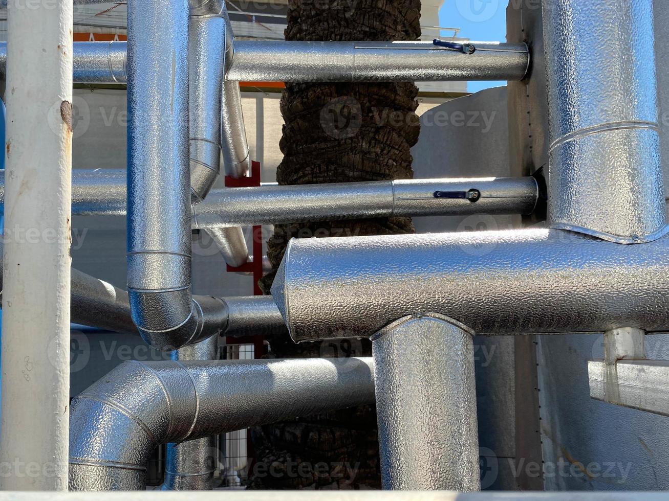 Pipe Insulation Jackets for Hot water pipe and Chilled water pipe system photo