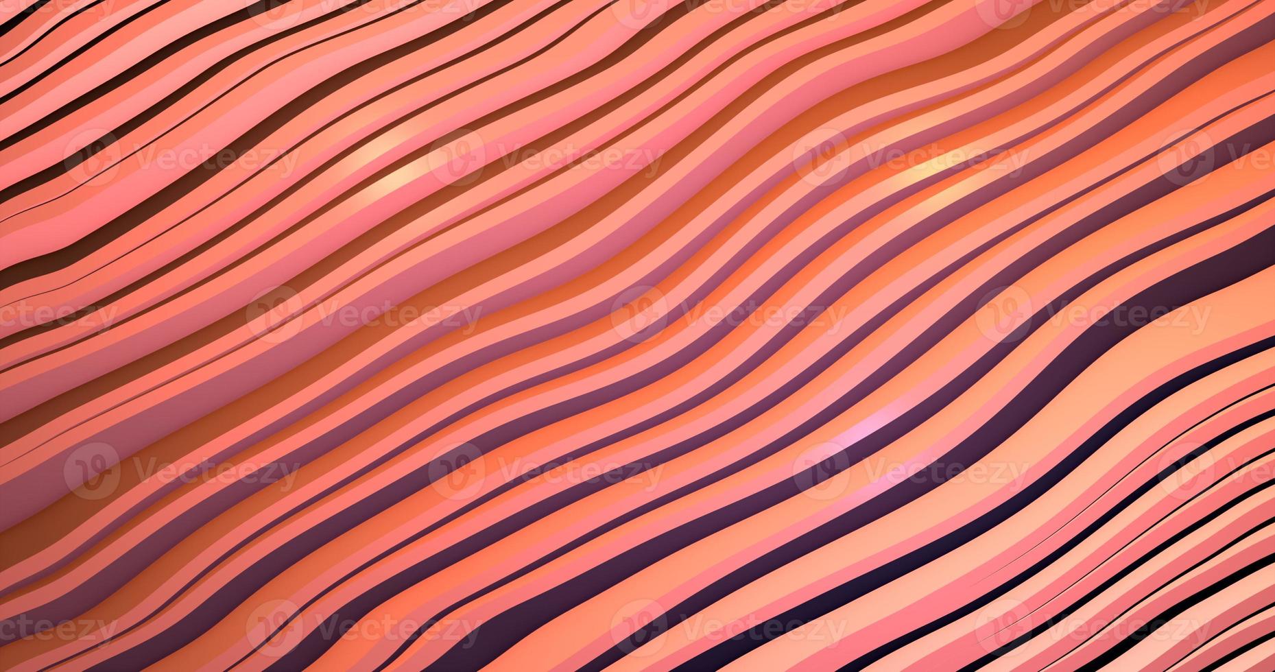 Abstract background of red diagonal gradient unusual shiny bright beautiful lines and moving waves photo