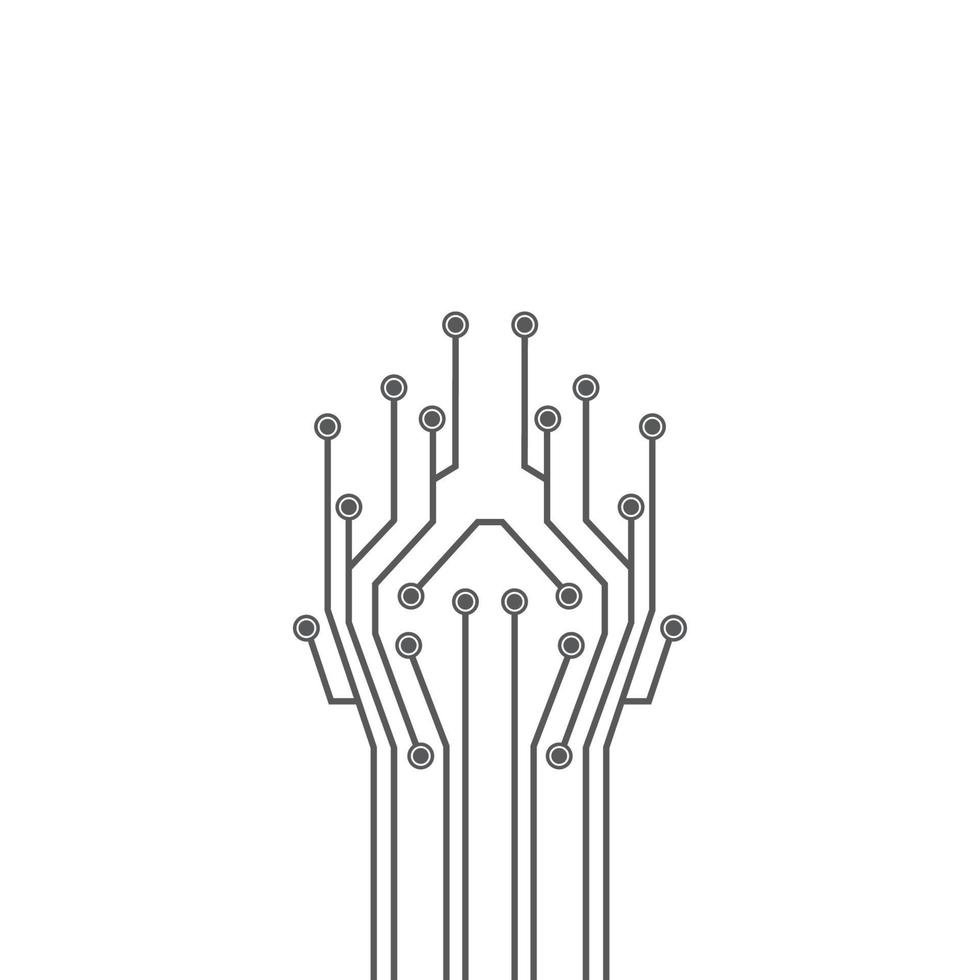 circuit technology ilustration vector