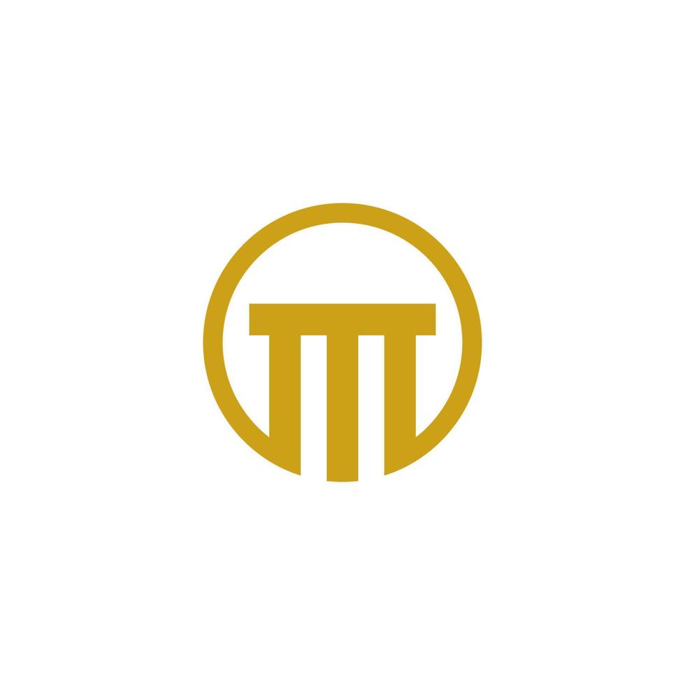 Pillar Logo Template. Column Vector illustration