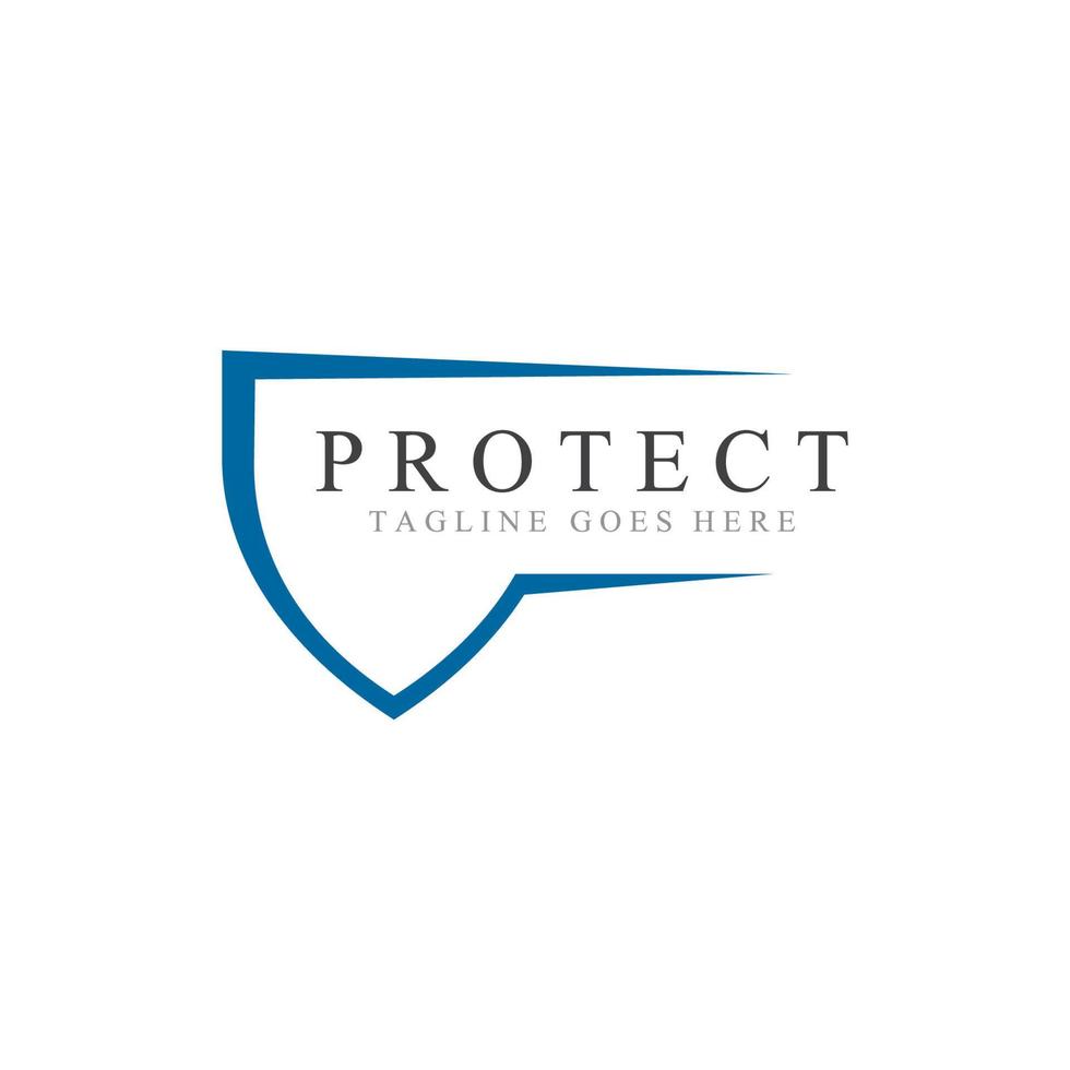 Shield protector logo icon illustration vector