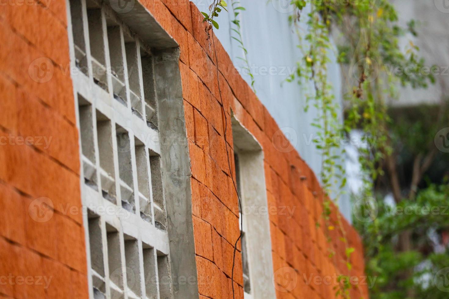 The arrangement of the bricks arranged in such a way forms a very beautiful building photo