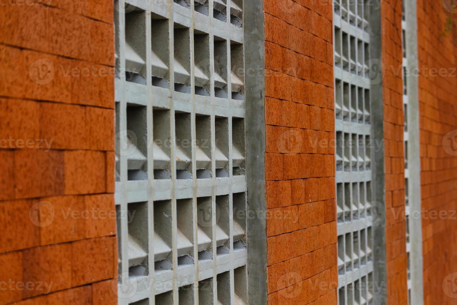 The arrangement of the bricks arranged in such a way forms a very beautiful building photo