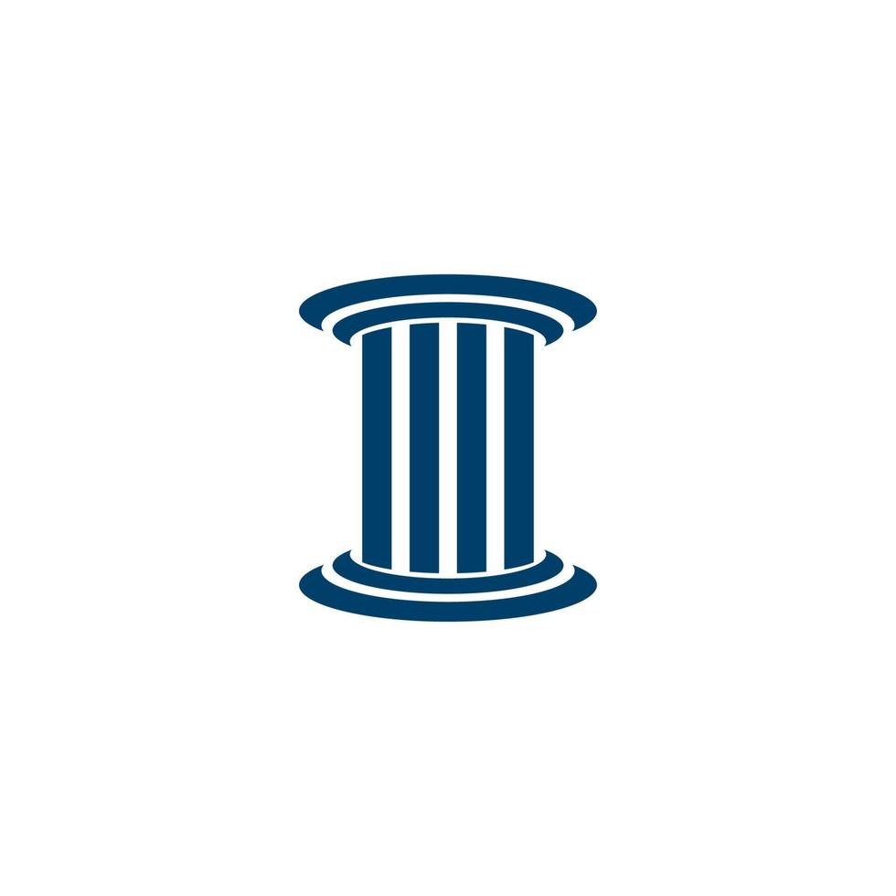 Pillar Logo Template. Column Vector illustration