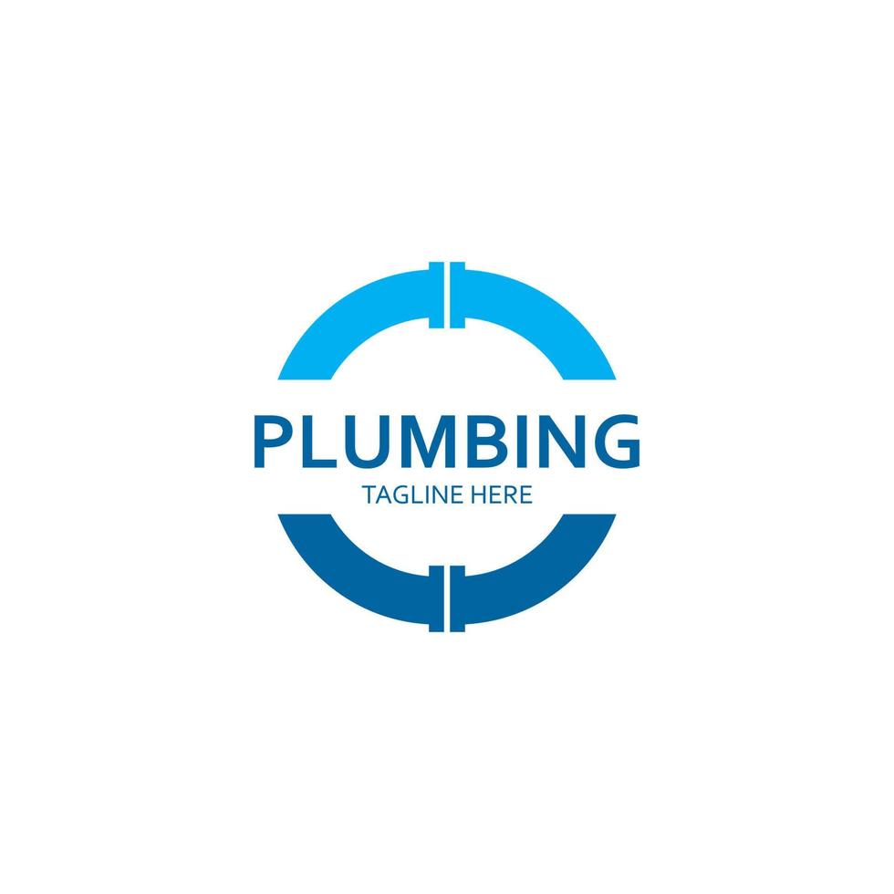 Plumbing logo vector icon illustration