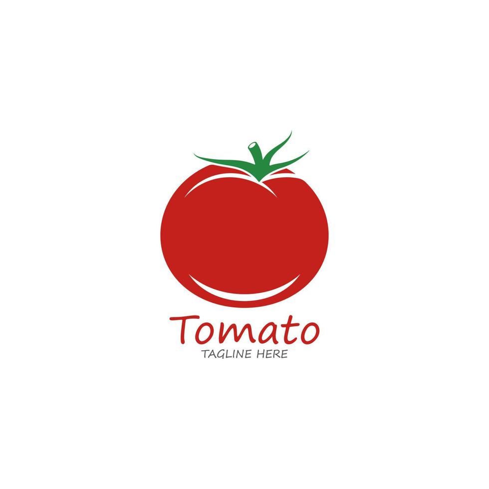 icono de vector de logotipo de tomate