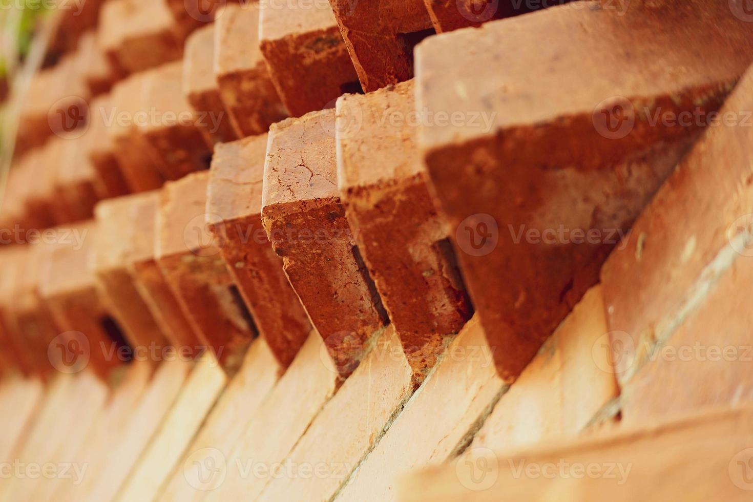 The arrangement of the bricks arranged in such a way forms a very beautiful building photo