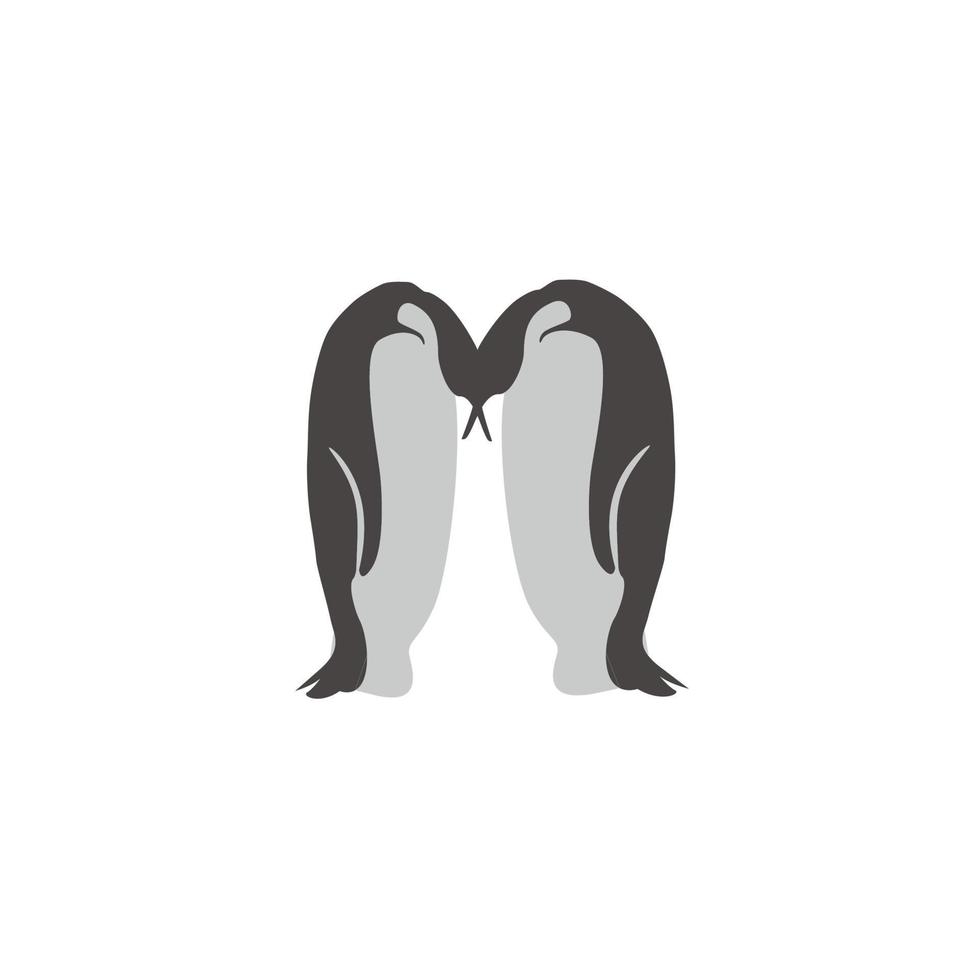 two penguins in pairs, signifies loyalty vector