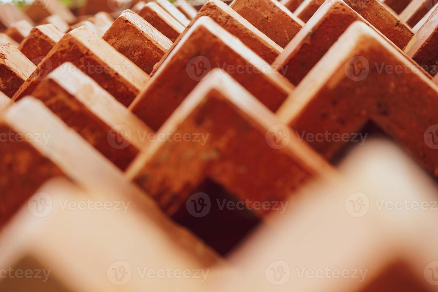 The arrangement of the bricks arranged in such a way forms a very beautiful building photo