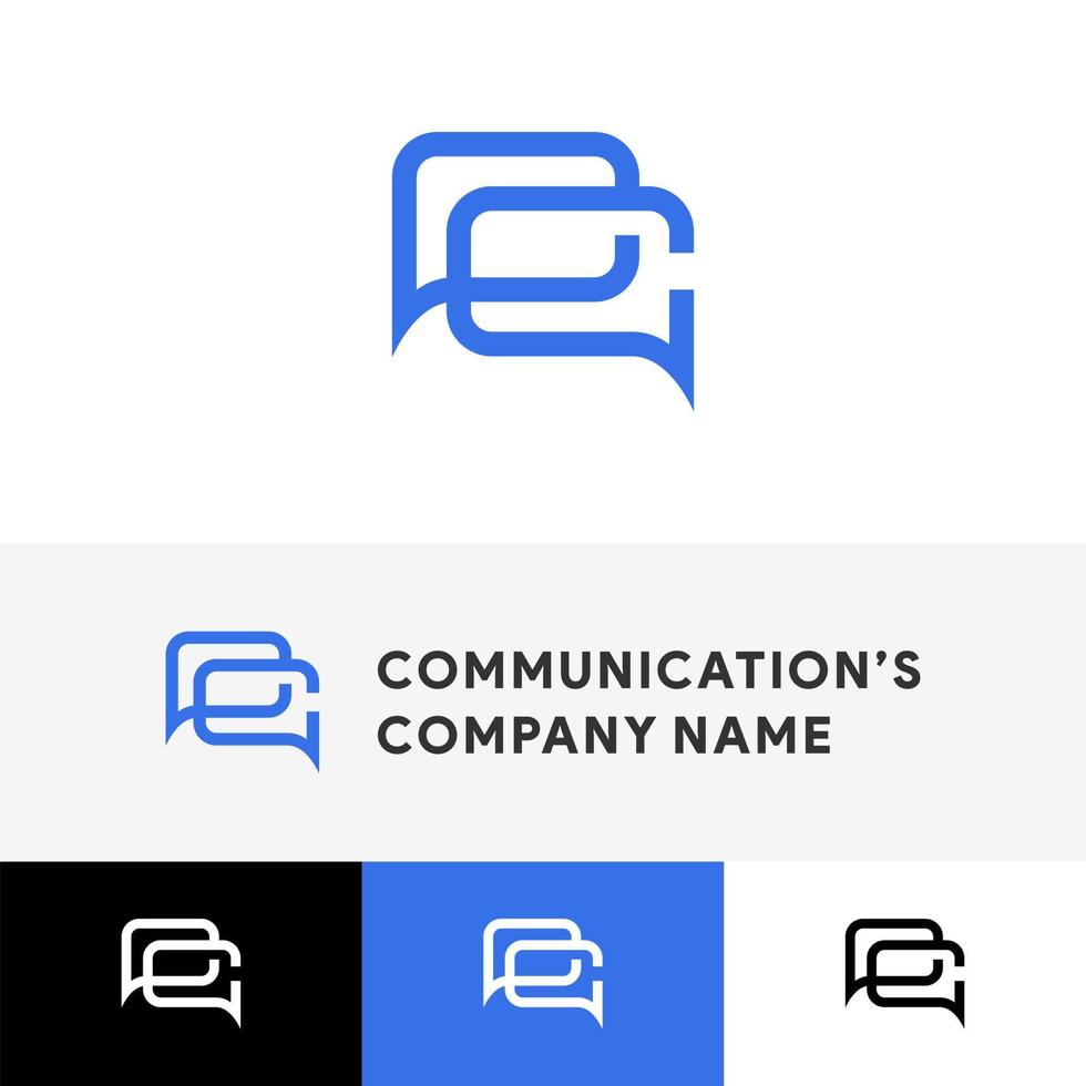 letra del logotipo de cc inicial moderna concepto de diseño simple y creativo vector