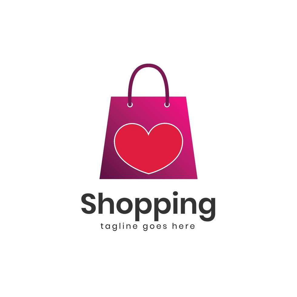 Online shop vector logo design. Perfect for Ecommerce and store web element