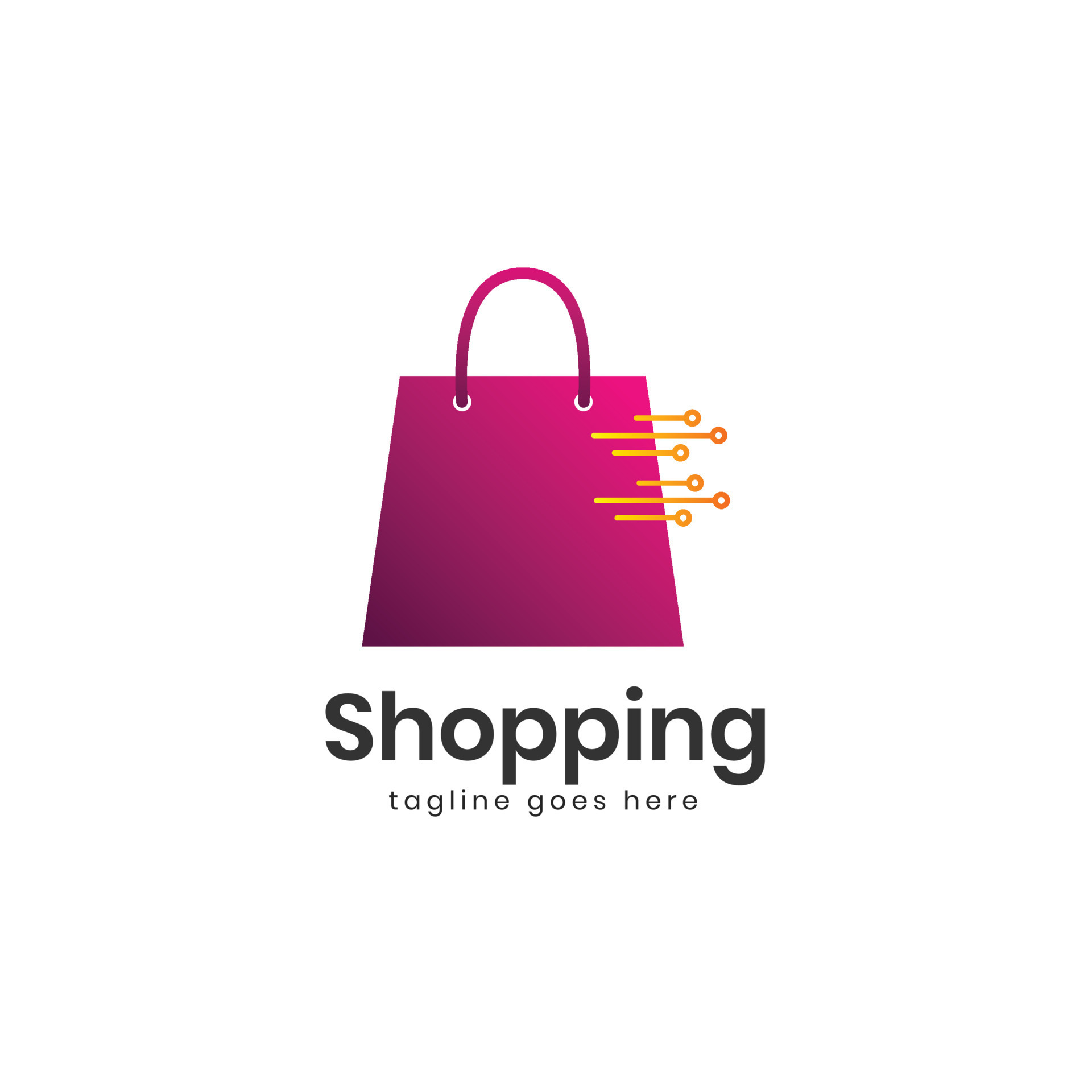 Online shop logo design 15584177 Vector Art at Vecteezy