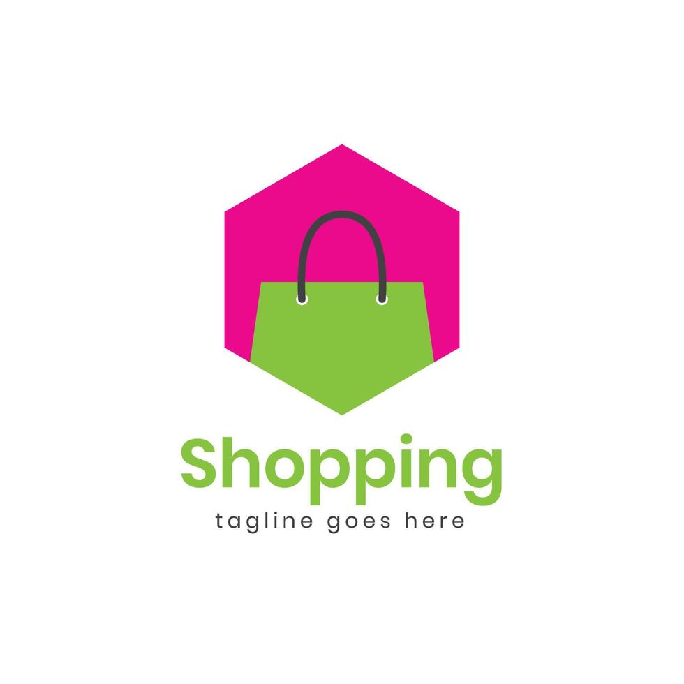 Online shop vector logo design. Perfect for Ecommerce and store web element