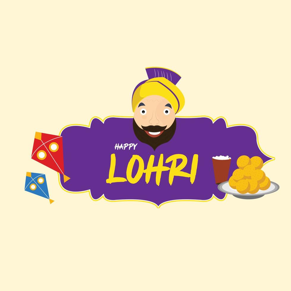 Free vector hand drawn lohri festival