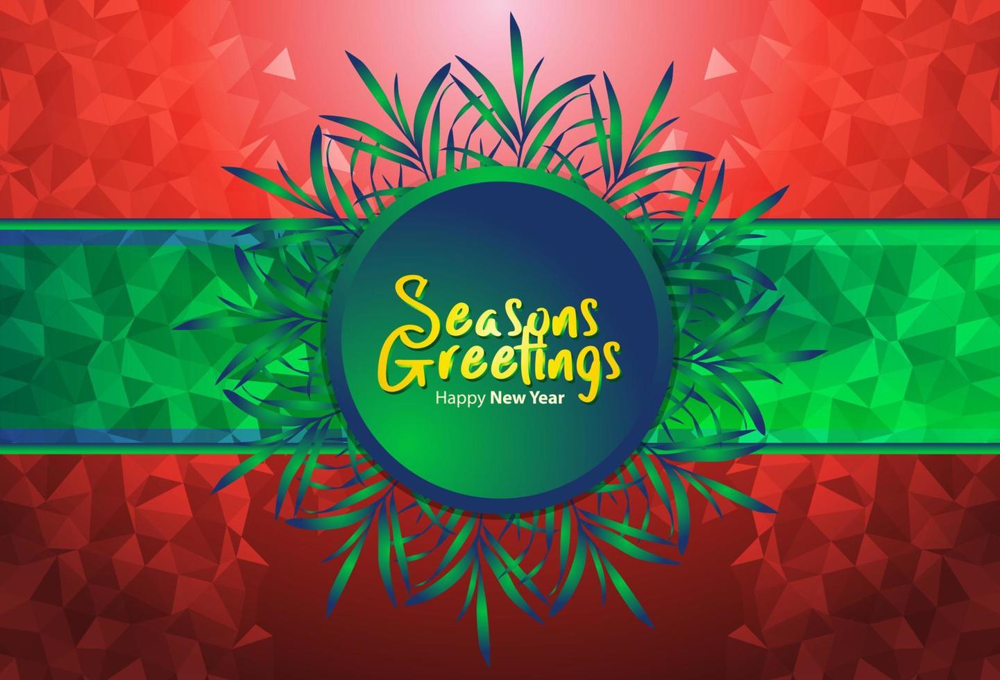 Abstract Seasons Greetings background for Christmas and happy new year theme background vector