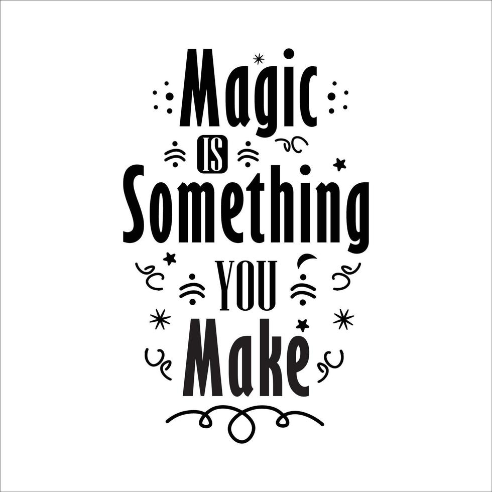 Inspirational Quote, Hand lettering Typography vector