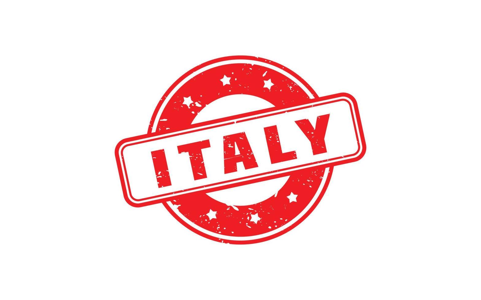 ITALY stamp rubber with grunge style on white background vector