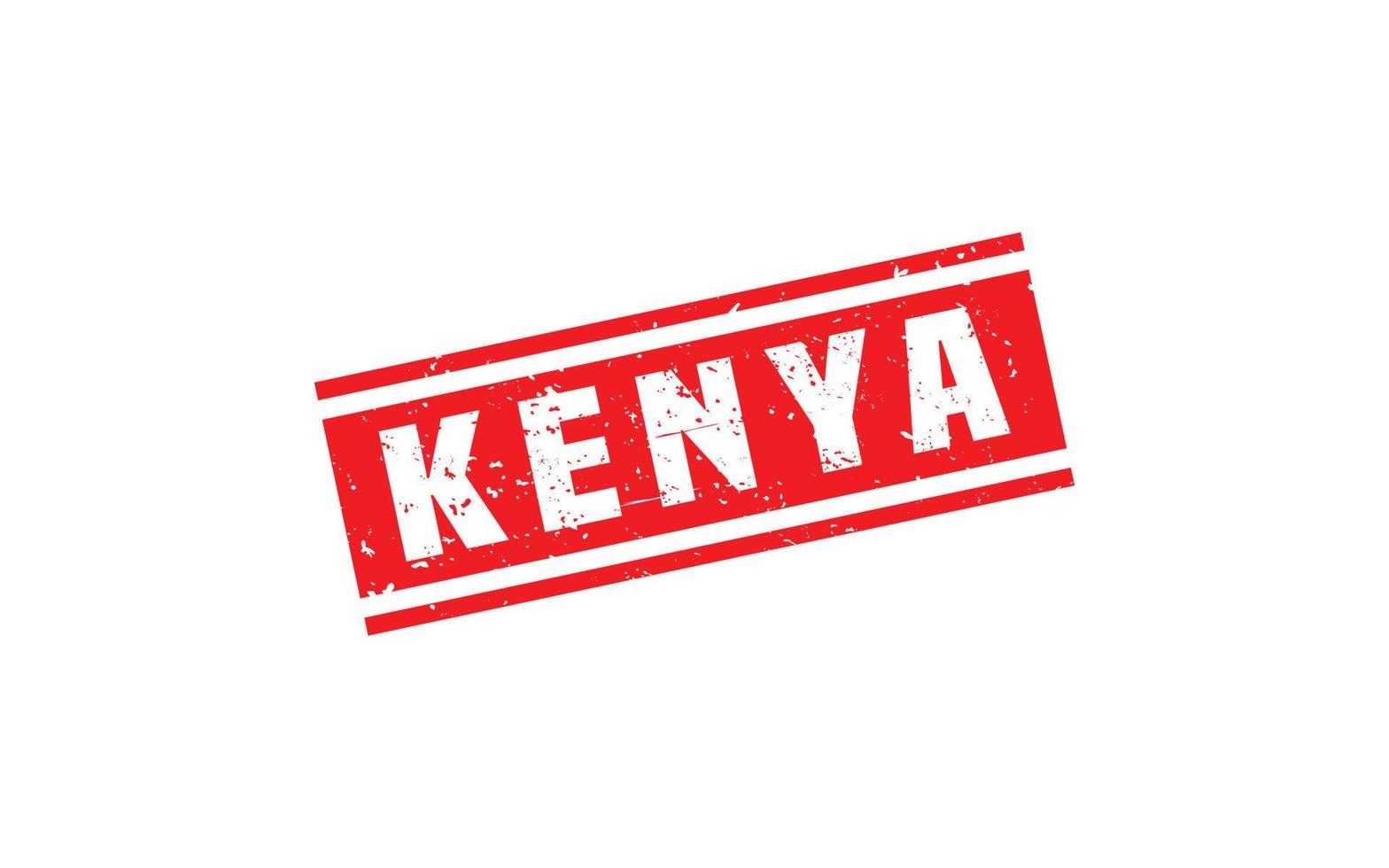 KENYA stamp rubber with grunge style on white background vector