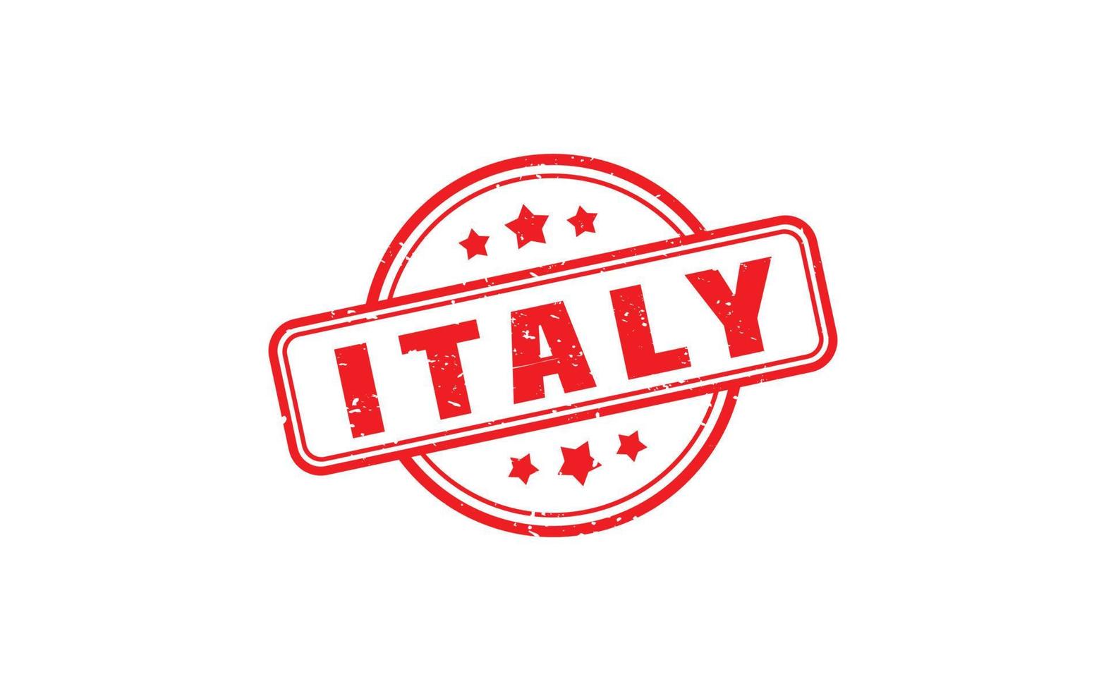 ITALY stamp rubber with grunge style on white background vector