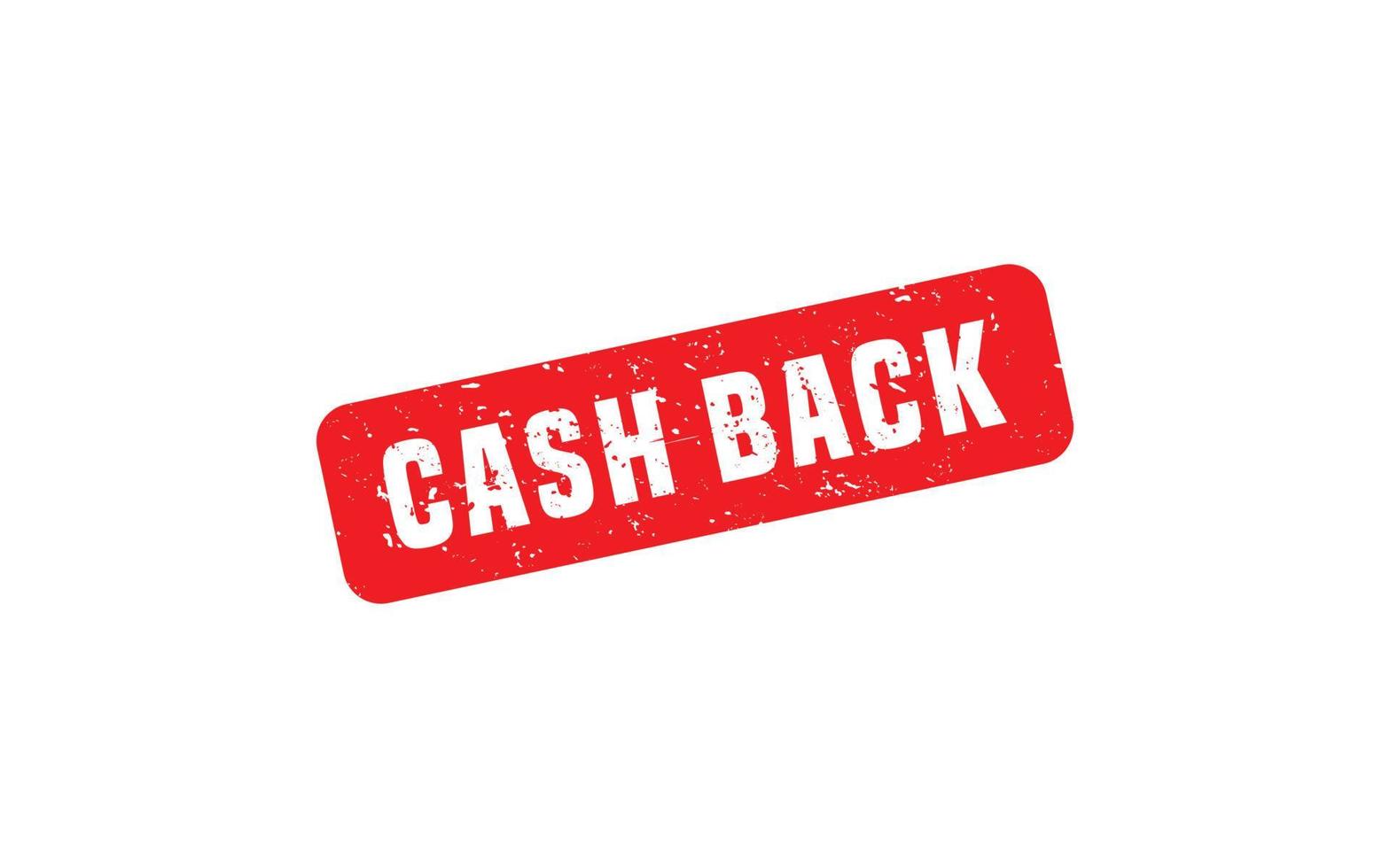 CASH BACK rubber stamp with grunge style on white background vector