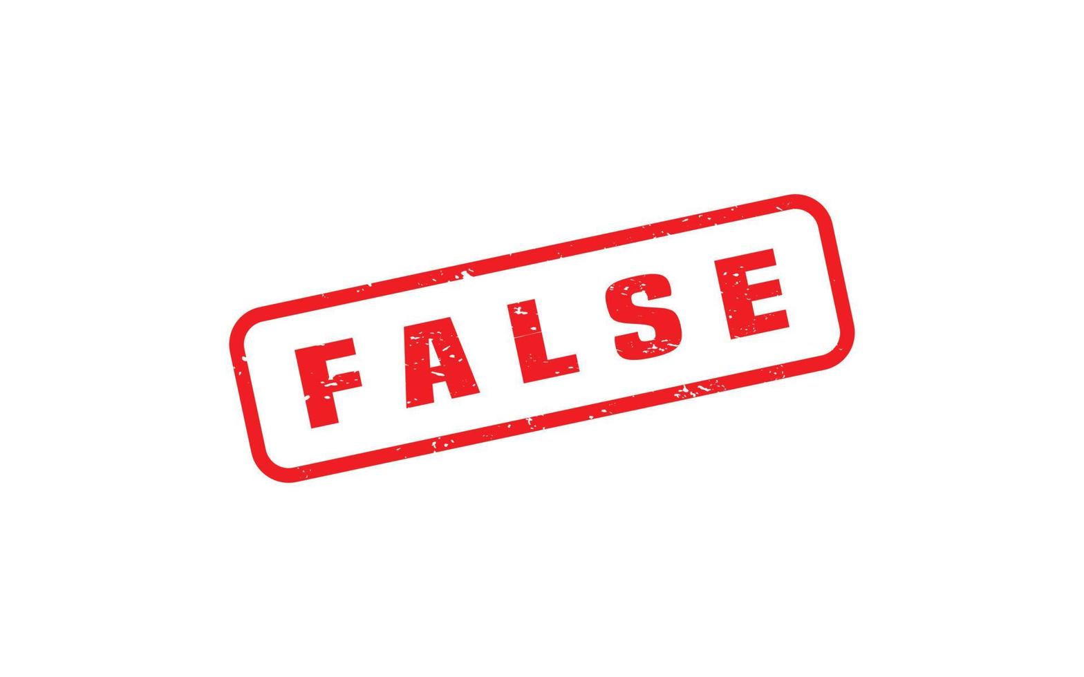 FALSE rubber stamp with grunge style on white background vector