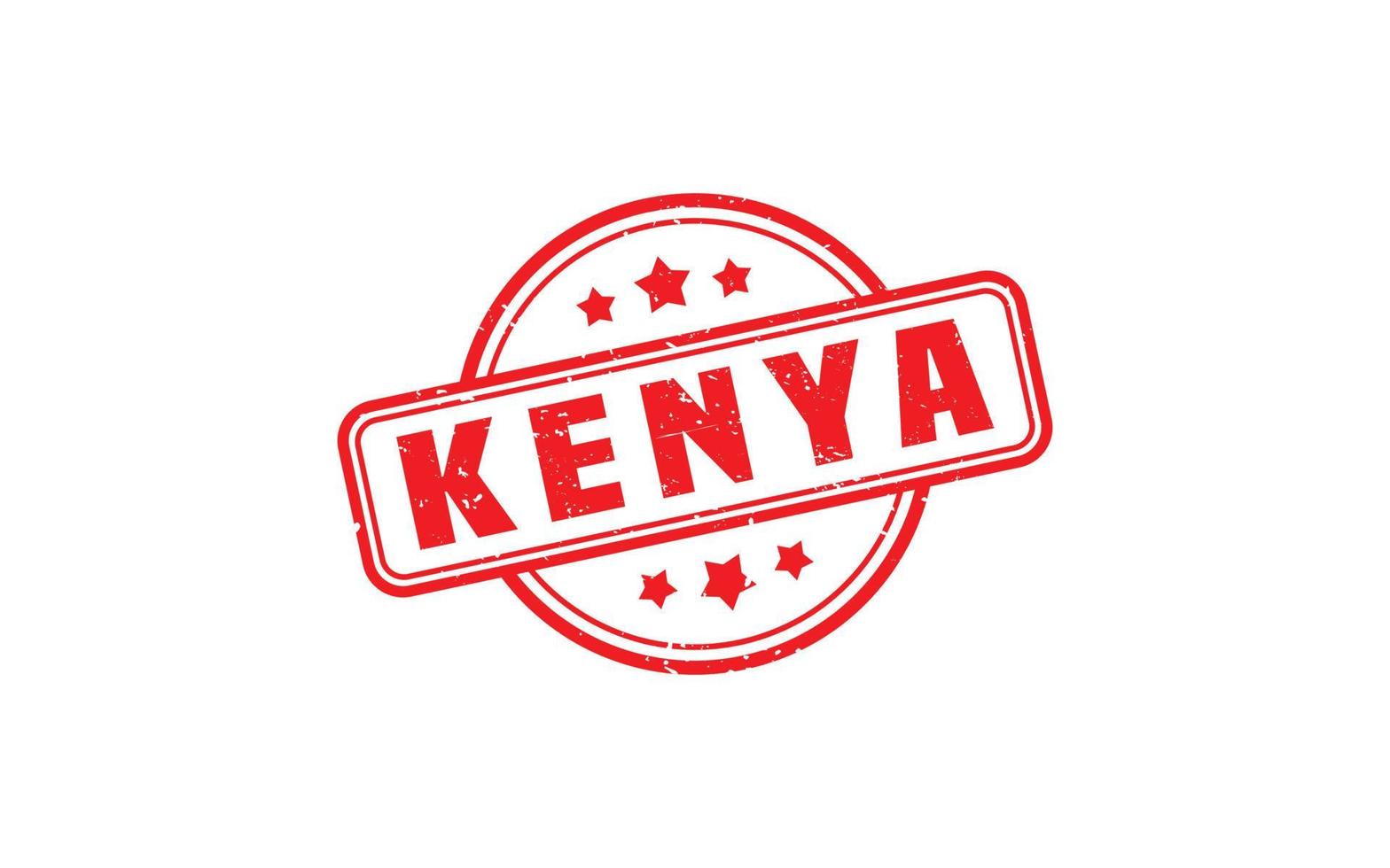 KENYA stamp rubber with grunge style on white background vector