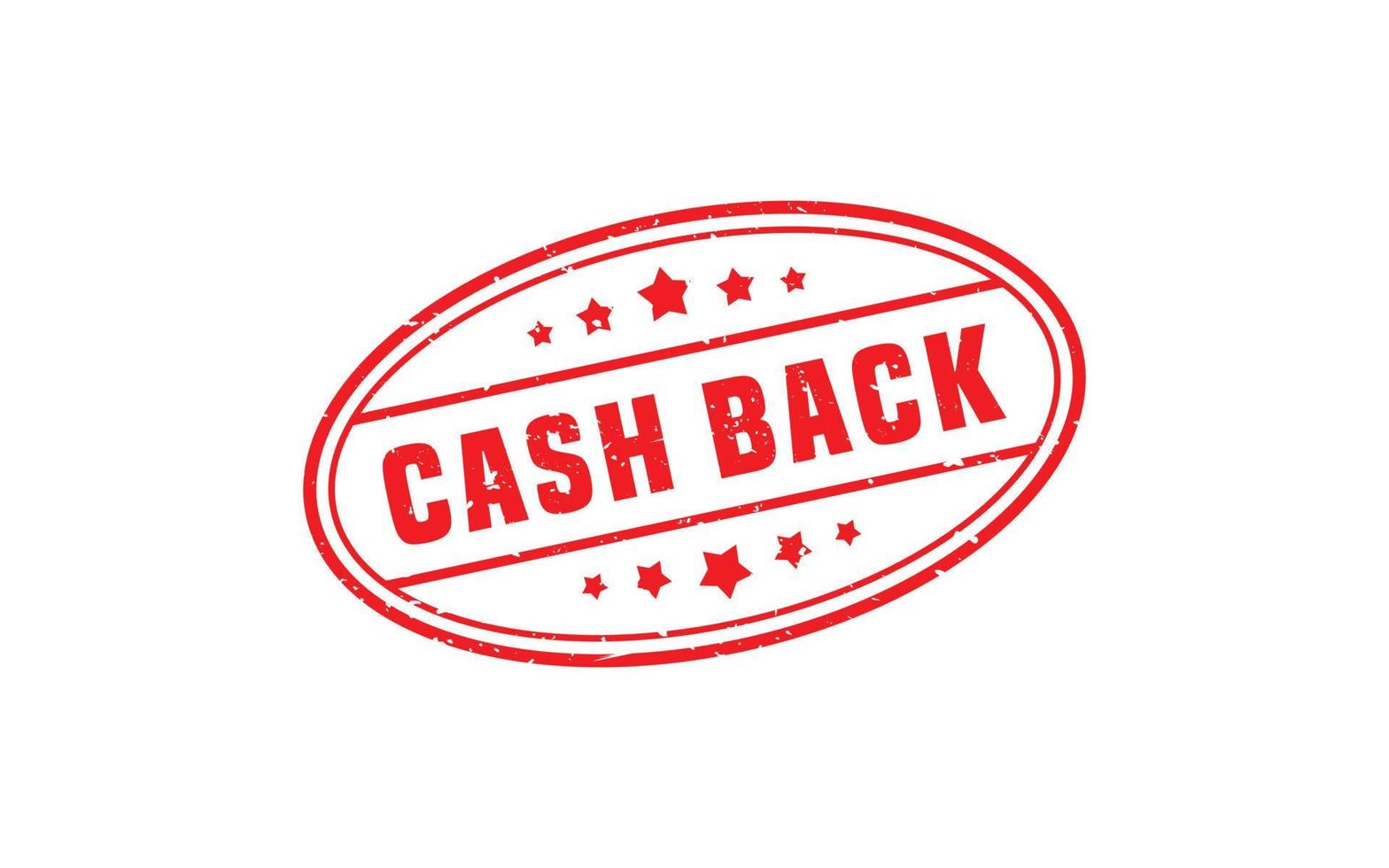 CASH BACK rubber stamp with grunge style on white background vector