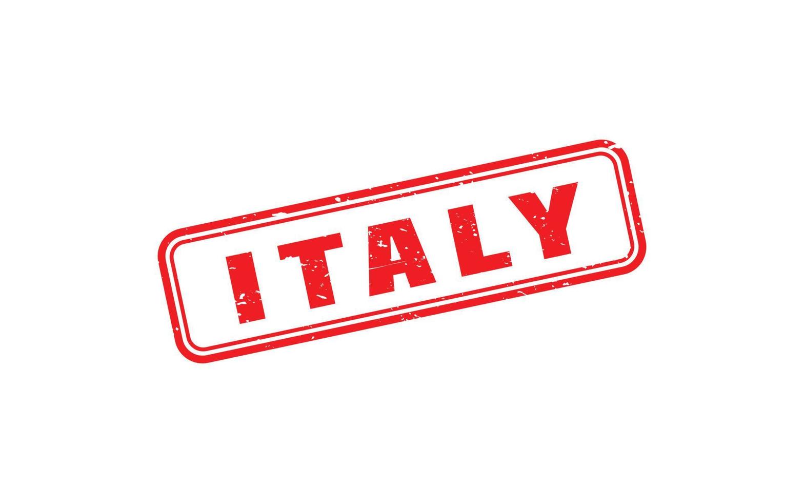 ITALY stamp rubber with grunge style on white background vector
