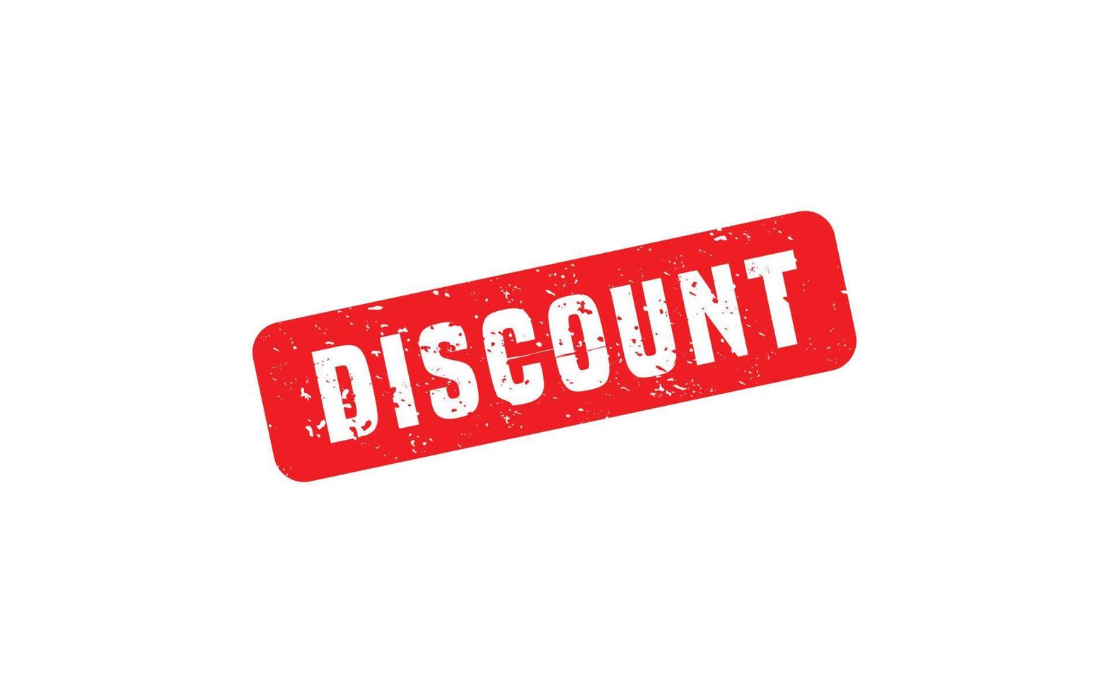 DISCOUNT rubber stamp with grunge style on white background vector